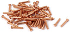13mm Length 2mm x 12mm Round Head Copper Solid Rivets Gold Tone 40 Pcs