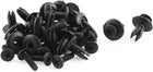 20 Stück, Verschlussnägel, 6 mm x 16 mm, schwarzes Kunststoff-Rivet-Clip-Set