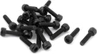 M2.5x10mm 12.9 Alloy Steel Hex Socket Head Cap Screw Bolt Black 20pcs