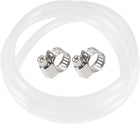 Silicone Tubing 1/4"(6mm) ID 3/8"(10mm) OD 16ft(5m) Silicone Rubber Tube Air Hose Water Pipe Clear with Clamps