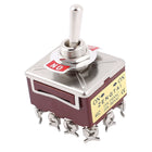 AC 15A/250V 10A/380V 12 Screw Terminals On/On 4PDT Toggle Switch