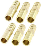 Kabel Udara Pneumatik Brass 10mm, Penyetelan Cepat, Kait Lurus, 6 Buah
