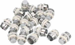 20 Stück 8 mm LED-Leuchtenhalter, Plastik-Chrombeschichtung, für Leuchtdiodenbeleuchtung