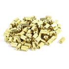 100 Pcs Hex Hexagon Female Nut Brass Standoff Spacer M3x7 M3 7mm