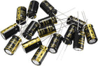 Aluminum Radial Electrolytic Capacitor with 680uF 25V 105 Celsius Life 2000H 10 x 17 mm Black 15pcs