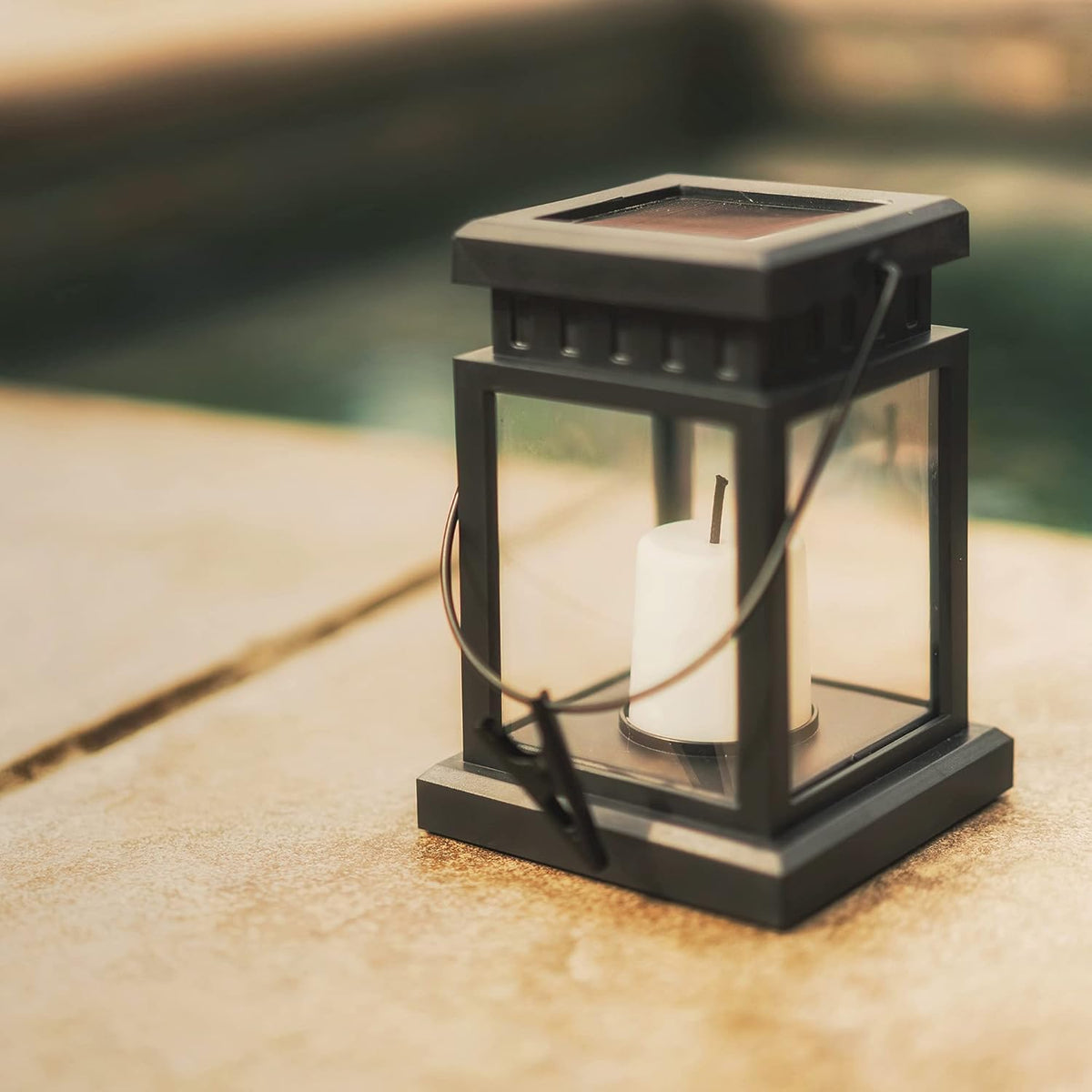 LinkMejor 8 Pack Lâmpada de Penduramento Solar ao Ar Livre, Efeito de Luz de Vela