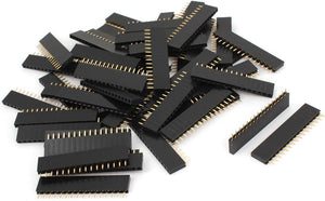 50PCS 2.54mm Spacing Female 16 Pins PCB Header Connector Single Row