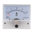 Analog Current Panel Meter with Pulse DC 0-20A 85C1 64x60x56mm for Circuit Testing Gauge