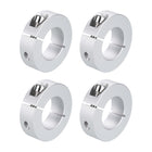 4pcs Single Split Clamp-On Shaft Collar 28mm Bore One-Piece Clamping Collar, 50mm OD, 15mm Thickness, Aluminum Alloy Set Screw Split Collar Clamp
