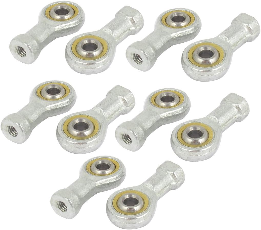 M6x1mm Female Threaded Metal Rod End Joint Bearing SI6T/K 10 Pcs