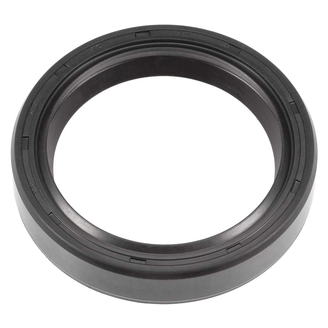 Oil Seal, TC 40mm x 52mm x 10mm Nitrile Rubber Cover Double Lip with Spring for Bearing Shaft, Black Pack of 1