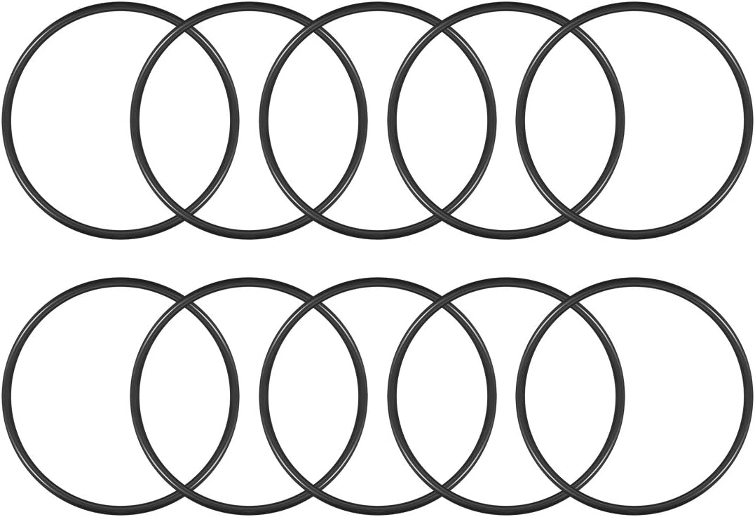 Nitrile Rubber O-Rings 120mm OD 110mm ID 5mm Width, Metric Sealing Gasket for Automotive Machine Plumbing, Pack of 10