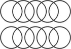 Nitrile Rubber O-Rings 120mm OD 110mm ID 5mm Width, Metric Sealing Gasket for Automotive Machine Plumbing, Pack of 10