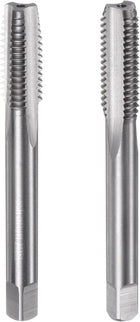 2pcs Metric Hand Tap Set, M10 x 1.5 Taper/Plug Thread Screw Taps, High Speed Steel Hand Threading Tapping Tool Kit