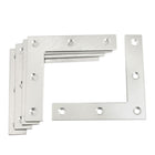 a13022500ux0184 5 Pcs 80 mm x 80 mm L Shaped 90 Degree Angle Bracket 0.8 mm Thickness, Metal