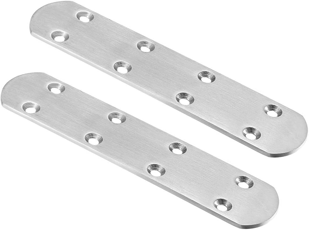 Repair Plate, 170mmx38mm, Flat Fixing Mending Corner Brace Bracket Connector, Pack of 2