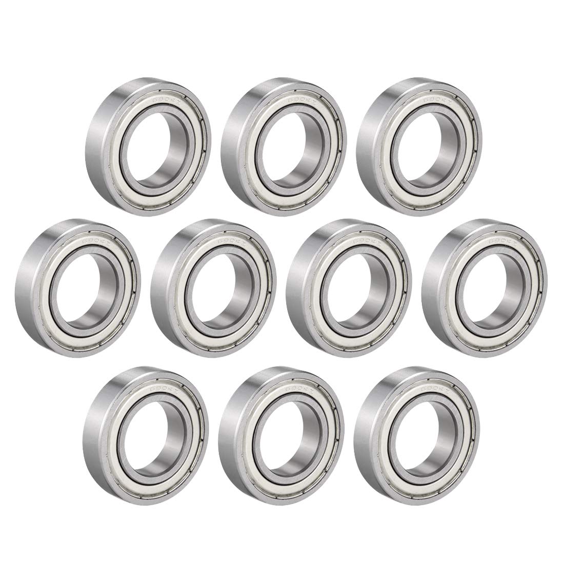 6904Z Deep Groove Ball Bearing Single Shield 1060904, 20mm x 37mm x 9mm Chrome Steel Bearings (Pack of 10)