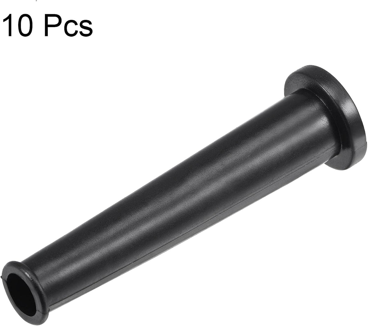 Cappuccio Protettore per Calze Cavo Tubo Gomma 75mm Lunghezza Nero 10 Pz