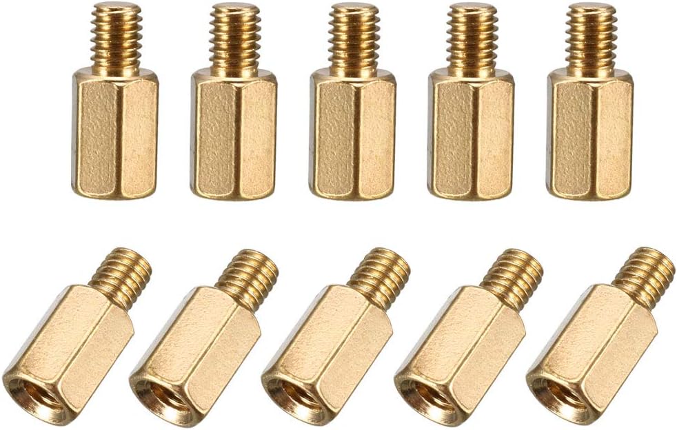 M3x7mm+4mm Male-Female Brass Hex PCB Motherboard Spacer Standoff for FPV Drone Quadcopter, Computer & Circuit Board 10pcs