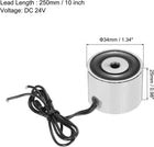 DC24V 25KG Lift Holding Electromagnet Sucking Disc Electric Lifting Magnet Solenoid
