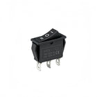 3-tilainen SPDT Rocker Toggle Switch, KCD3 3-pistoke Päälle-Pois-Päälle Musta