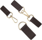 2Pcs Leather Snap Buckle Lock, 5.1" Long Sew on Toggle Closure Buckle Alloy Leather Clasp Fasteners Replacement Snap Toggle for Cloak DIY Craft Sewing, Dark Brown/Gold