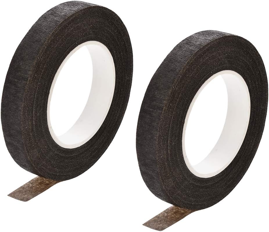 LinkMejor 2 Roll 1/2-inch Wide 30Yard Brown Floral Tape Flower Adhesives Floral Arrangement Kits