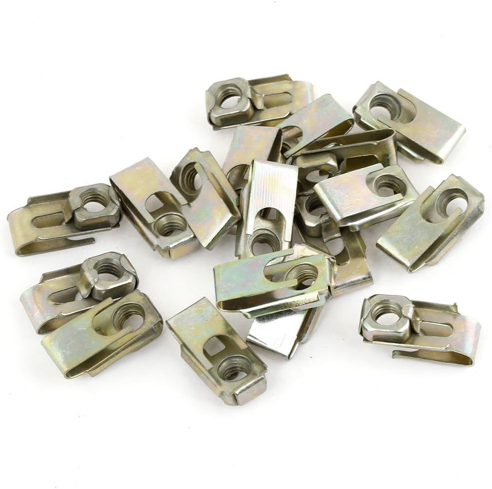 20pcs 24 x 11.5 x 10.5mm Clip a spirale Vite Veloci per Parabrezza Auto Scudo Fango