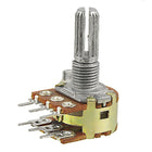 a11110700ux0048 Knurled Shaft Dual Taper Linear Potentiometer, 5 kOhm B5K, 0.67" Width, 0.98" Length