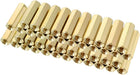 50pcs Brass Straight PCB Pillar Female Thread Hex Standoff Spacer M3x5x17mm