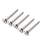 M6x60mm Furniture Bolts Hex Socket Screws Fastener Carbon Steel 5pcs