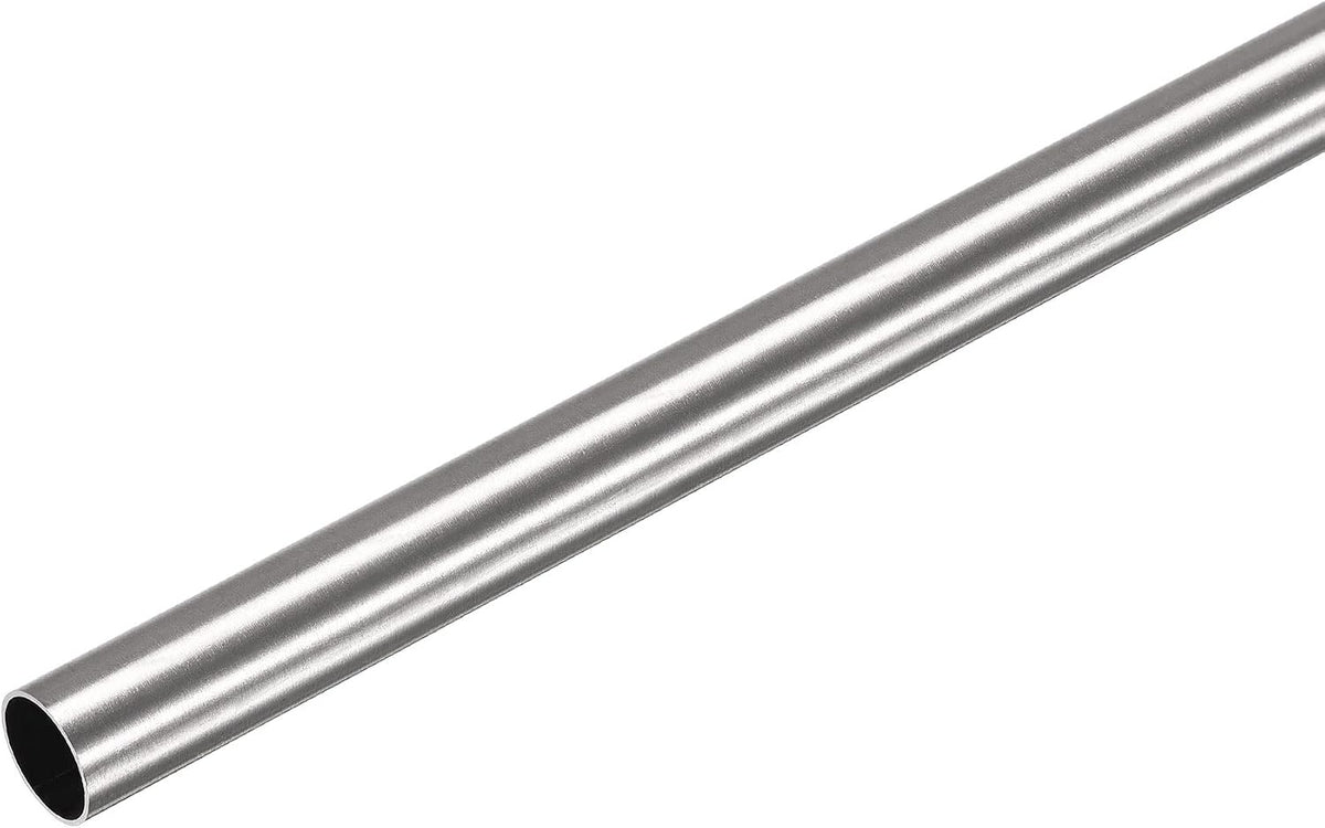 304 Stainless Steel Round Tube 9mm OD 0.5mm Wall Thickness 250mm Length