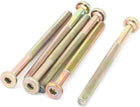 M6 x 80mm Male Thread Hex Socket Head Cap Screw Bolt Bronze Tone 6 Pcs