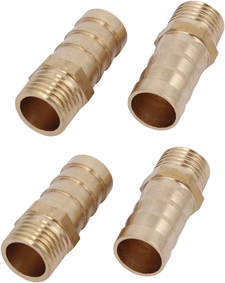 1/4BSP Male Thread 12mm Hose Barb Tubing Fitting Coupler Connector Adapter 4pcs