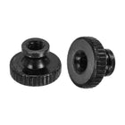 Knurled Thumb Nut, 20Pcs M3x0.5mm Iron Round Knobs Fasteners for 3D Printer Parts, Black