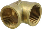 Brass 3/4" x 3/4" F/F 90 Degree Equal Female Elbow Water Pipe Coupler Connector