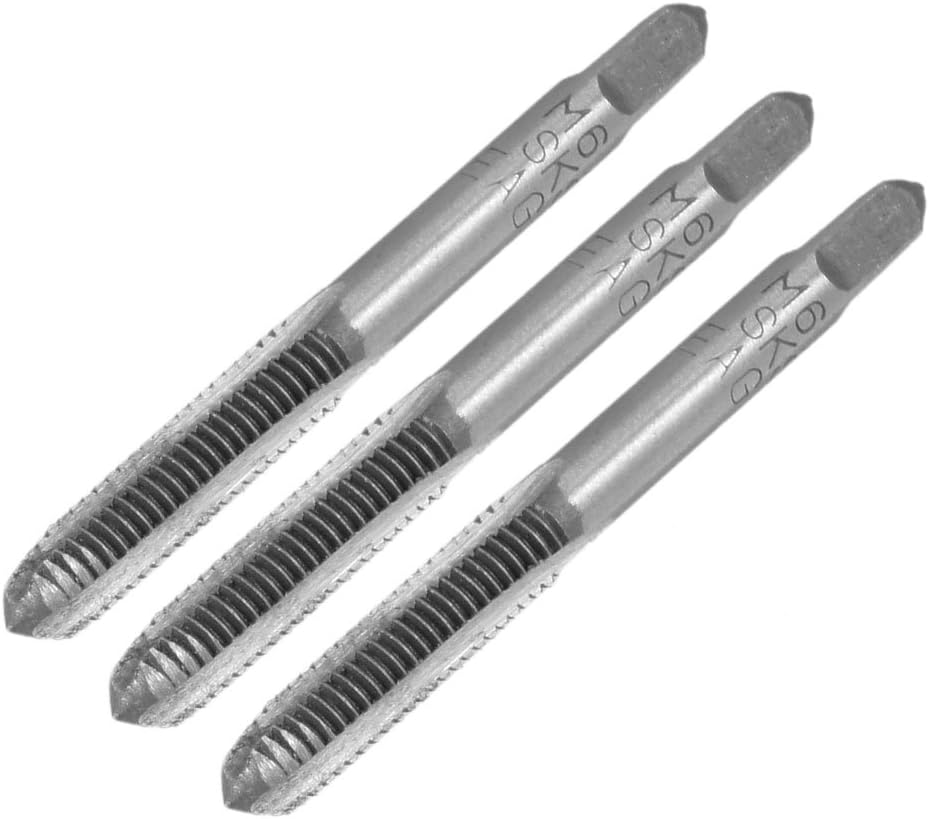 M6 x 1.0mm Pitch Taper and Plug Metric Tap, 6x1.0mm, 3-Piece