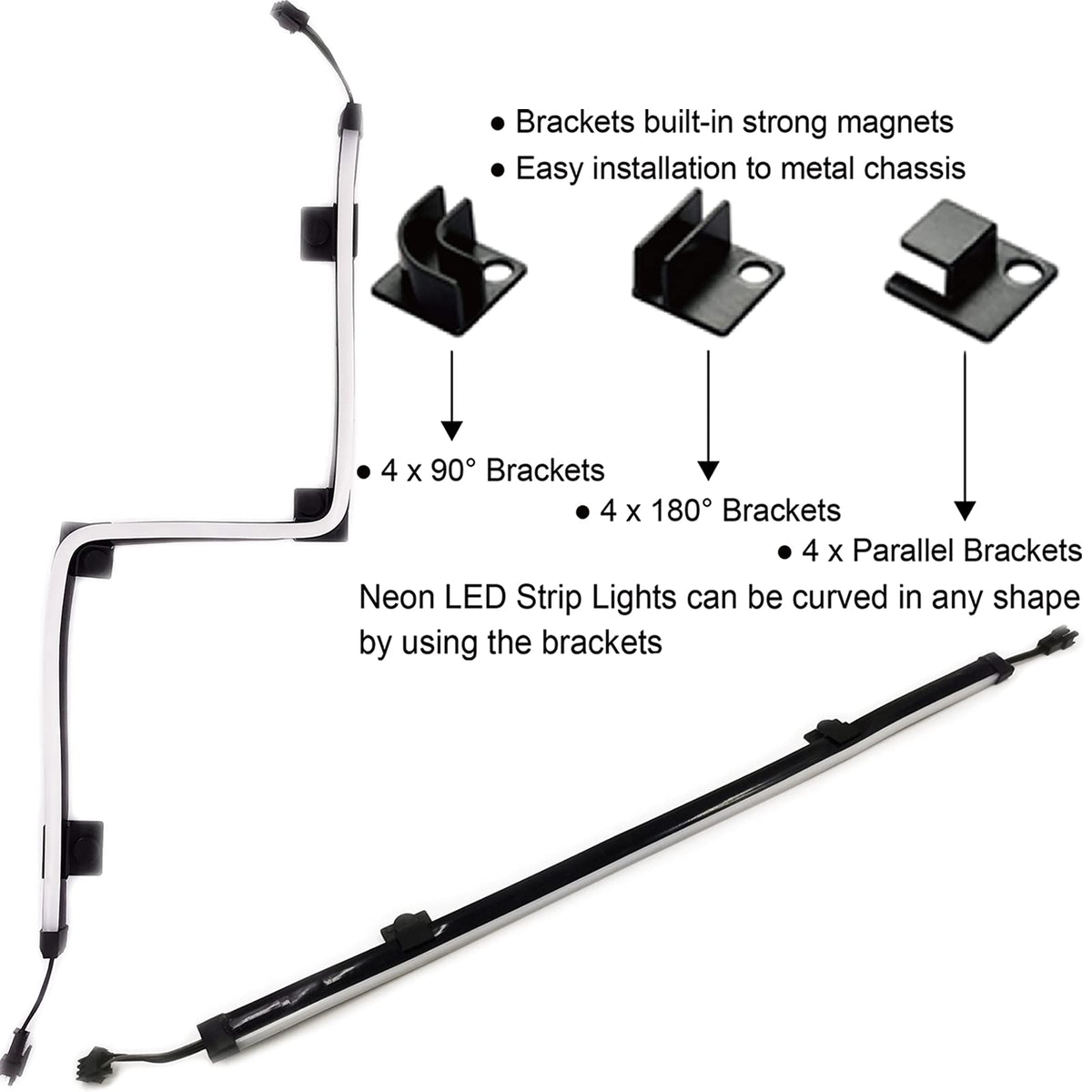 LinkMejor Addressable RGB PC LED Strip ARGB 5V 3-Pin
