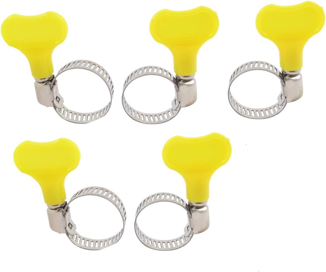 13-19mm Range Adjustable Stainless Steel Hose Clamp 5pcs