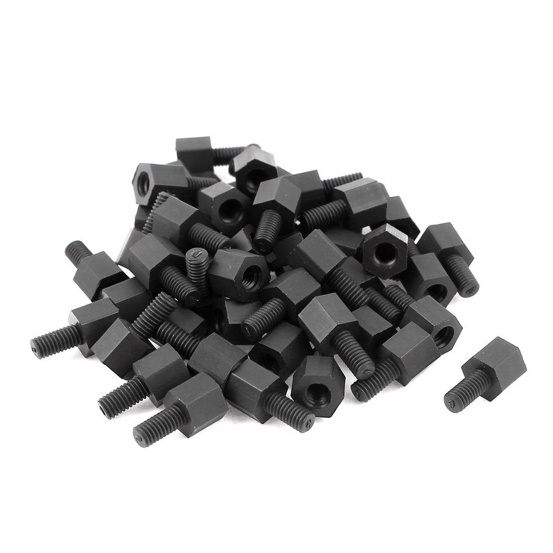 M3 5+6mm Male Female Thread Nylon Hex Standoff Spacer Pillar 50pcs