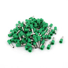 Wire Crimp Terminal Insulated Ferrule E2508 14AWG with 100 Piece, 2.5 mm, Green