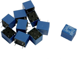 10 Pcs DC 9V Coil 10A SPST 5 Pin Electromagnetic Relays PCB Type JQC-3F