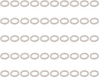 50Pcs 10mmx14mmx1.5mm Aluminum Motorcycle Hardware Drain Plug Washer