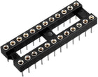20pcs DIP IC Chip Socket Adaptor Round 24 Pin 2.54mm Pitch Dual Row 7.6 Row Pitch