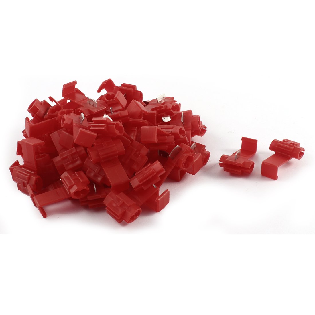 Insulated Quick Wire Connector Terminal Cable Adapter with 60 Piece, 10 Amp, Red
