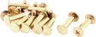 LinkMejor Album Scrapbook 5mmx15mm Brass Plated Binding Chicago Screw Post 10pcs