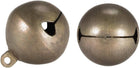 LinkMejor DIY Small Bells, 1 Inch 10pcs, Craft Copper Bells Bulk for Christmas Festival Decoration Party Home, Bronze