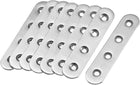 Repair Plate, 96mmx20mm, Flat Fixing Mending Corner Brace Bracket Connector, Pack of 8