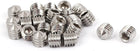 M6 x 6mm Hex Socket Cone Point Set Grub Screw Silver Tone 25 Pcs