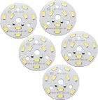 LED Chip Bulb 300mA 5W 10x5730SMD Module Aluminum Board Pure White Super Bright 40mm Dia 5pcs for Floodlight